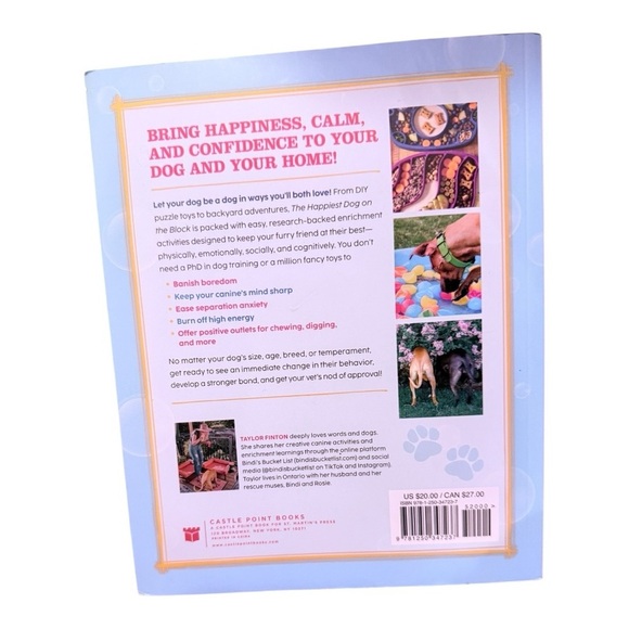 The Happiest Dog on the Block book filled with canine enrichment activities - Picture 2 of 8